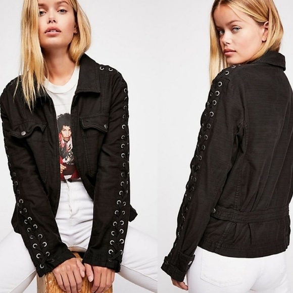 Free People Faye Military Jacket In 